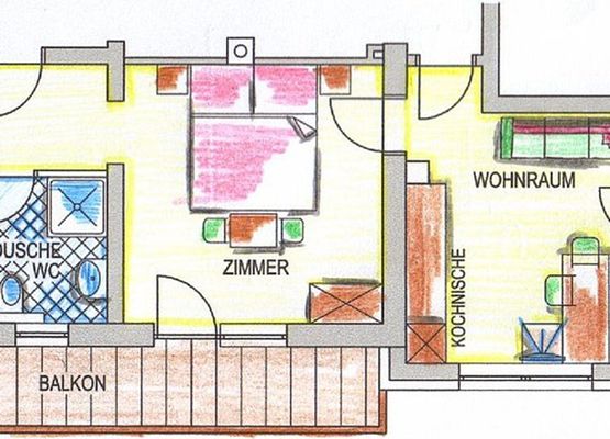 Haus Rosmarie/Apartment Zwölfer/Grundriss